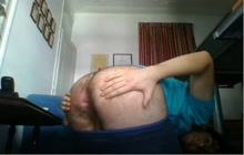 Fag showing off his ass and cock on webcam