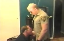 Daddy cops suck each other's cock