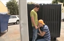 Gay Blowjob In Public