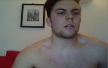 Hot Italian boyfriend displays his hairy ass on webcam