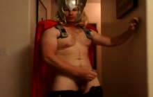 Thor Jerking His Cock!