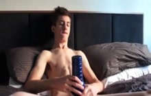 Skinny Twink Solo With Flashlight